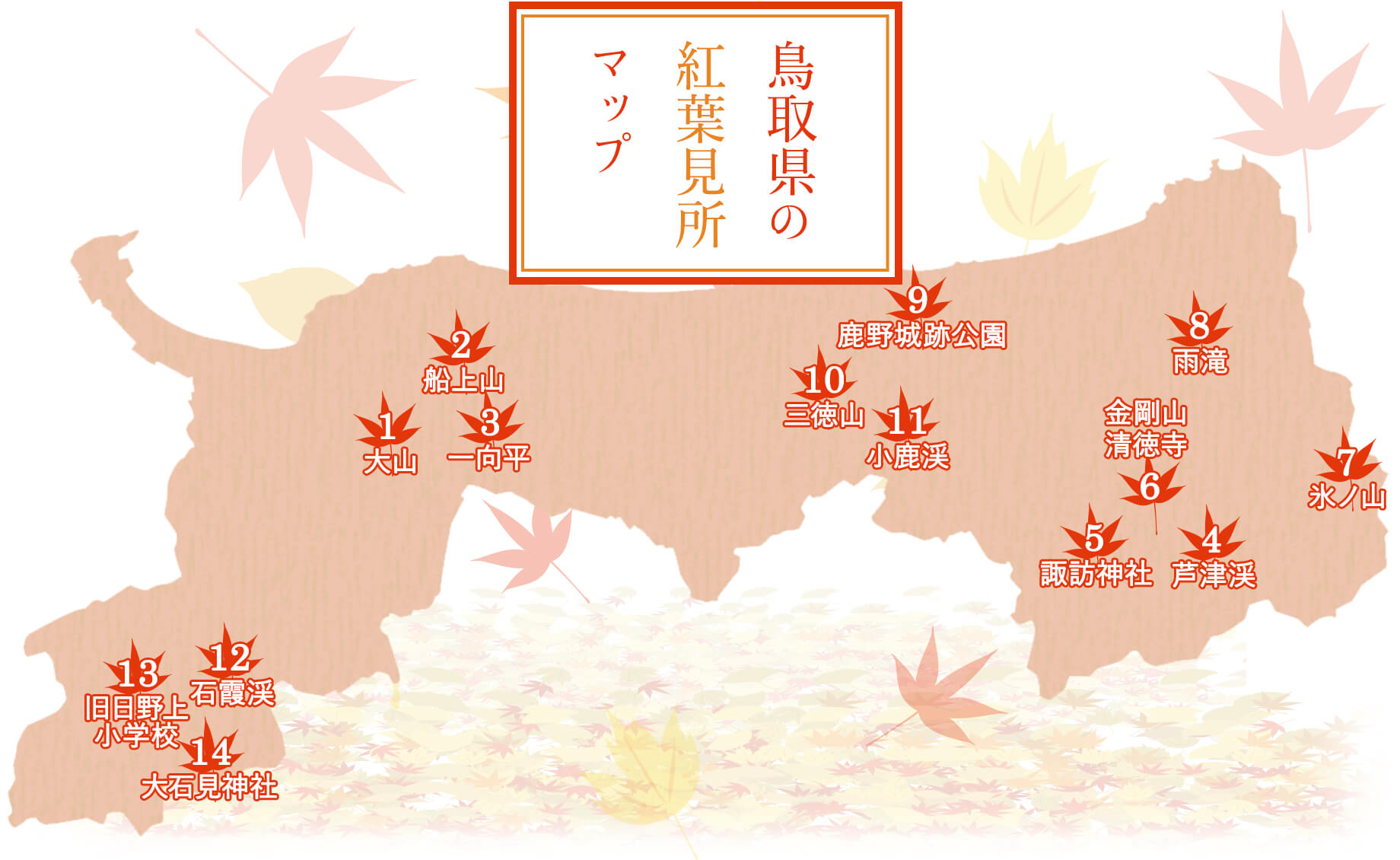 鳥取県の紅葉情報